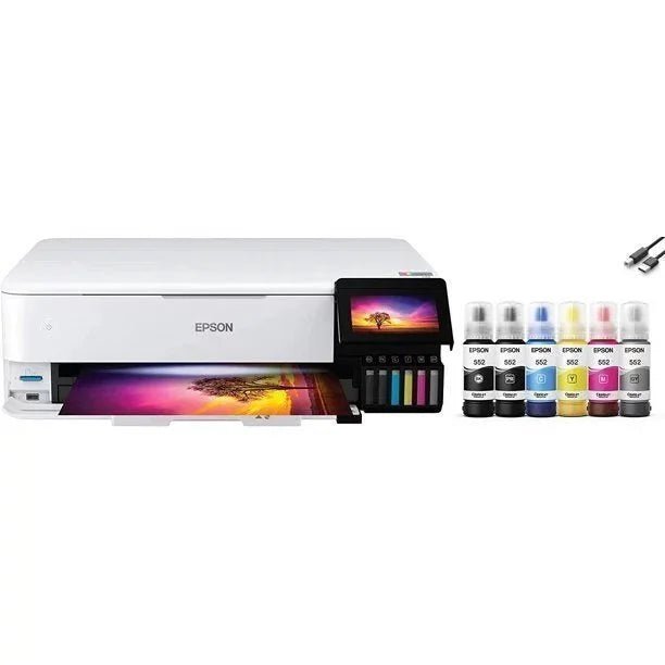 Epson EcoTank Photo ET-8550 Wireless Wide Format Color All-in-One Supertank Printer image 0