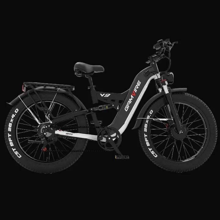 E·BYCCO&GAMVIRE 26" V9 High Performance Electric Bicycle Peak 9000W with Turn Signals 52V 30AH