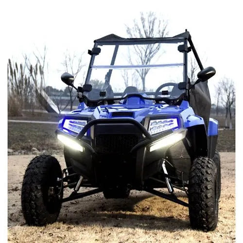 200cc Highlander Fuel Injected Recreational Off-Road Vehicle – 11 HP EFI Engine, Fully Loaded, 2-Seater – Blue image 0
