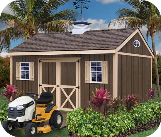 Brookfield 16Γ12 Wood Storage Shed Kit β ALL Pre-Cut image 0