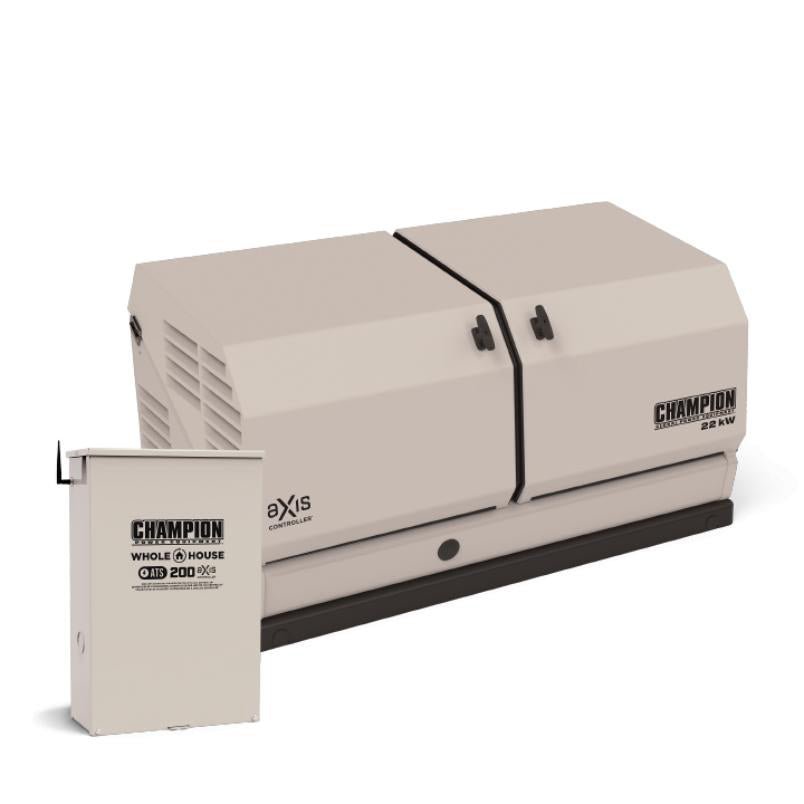 Champion 22-kW aXis Home Standby Generator with 200-Amp Whole House Switch (US & CA) image 0