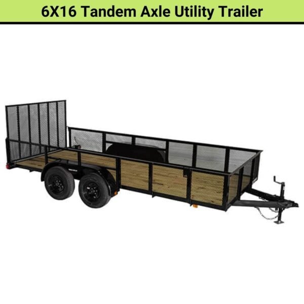 Triple Crown 6X16 Tandem Axle Utility Trailer | U6X16T15O image 0