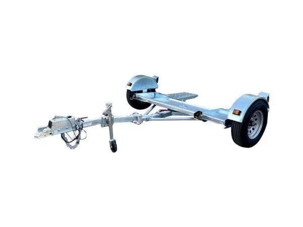 Galvanized Stow and Go Folding Car Tow Dolly with Surge Brake RV Trailer 4900 lb image 0