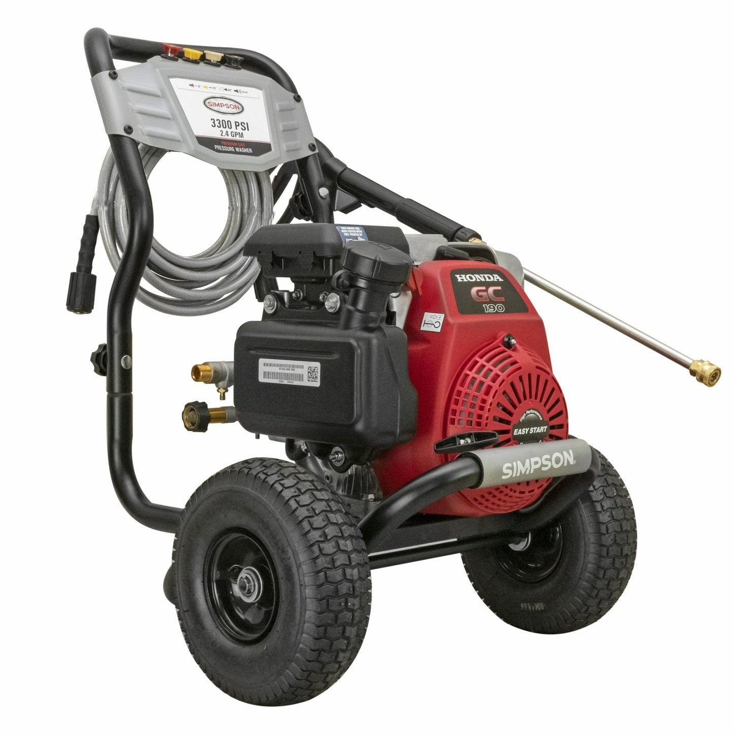 Simpson Megashot MS61049 3300-PSI Gas Pressure Washer with Honda GC190 Engine image 0