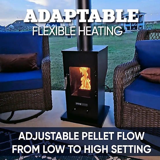 Even Embers Pellet Chiminea, 100 sq. ft., 70,000 BTU image 5