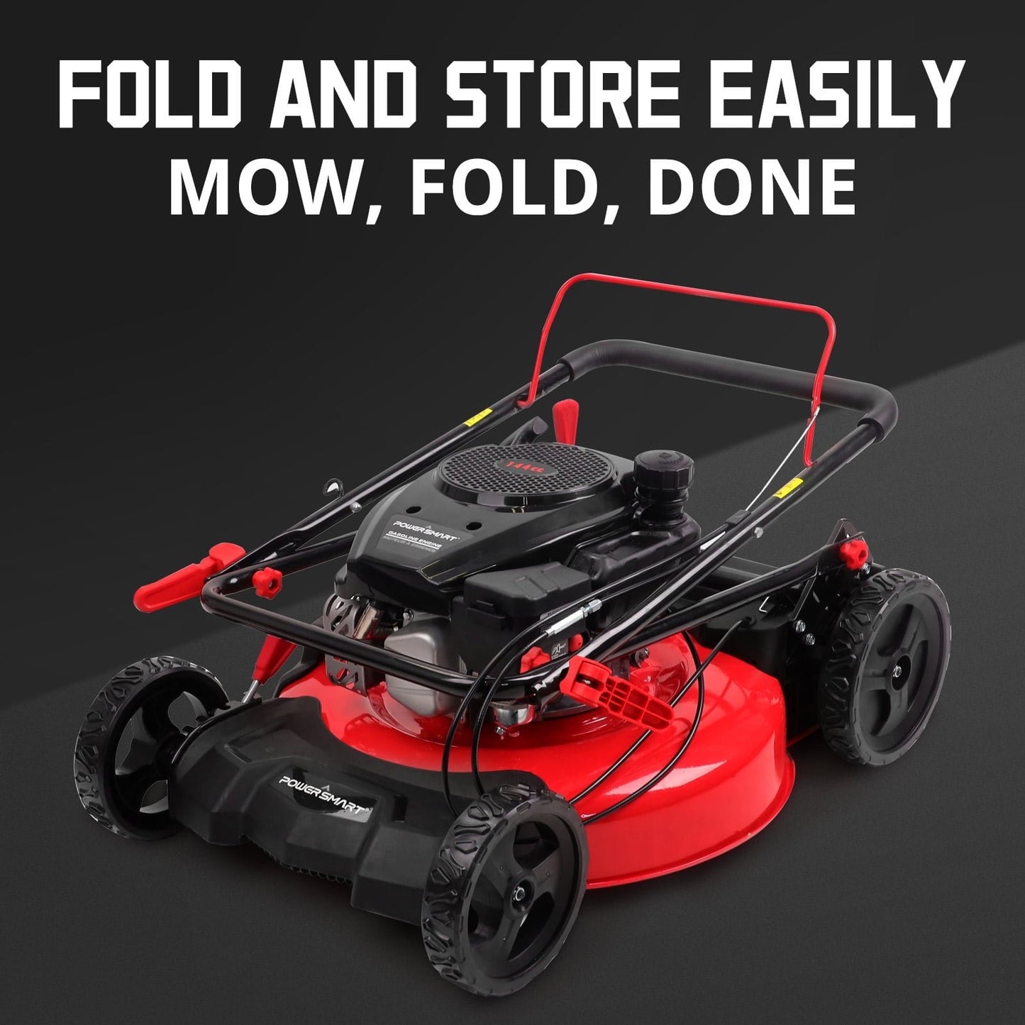 PowerSmart 21 in. Gas Push Lawn Mower, 144cc 2-in-1 Side Discharge image 7