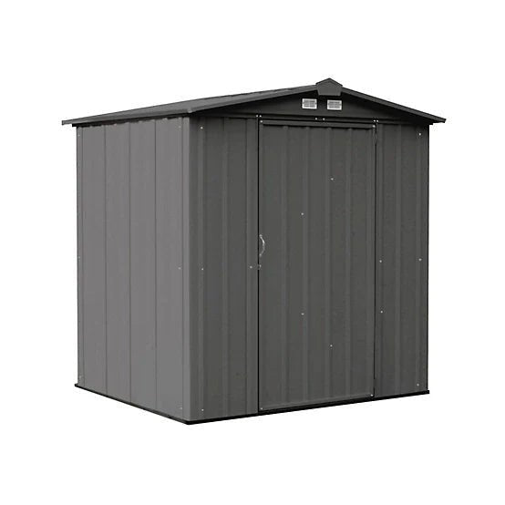 Arrow 6 ft. x 5 ft. EZEE Steel Low Gable Shed, Charcoal image 0