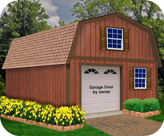 Best Barns West Virginia 16×24 Wood Shed Kit image 0