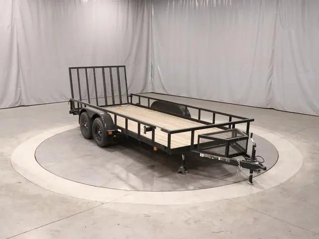 6 X 16 Carry-On Tandem Utility 7K Pipe Top Trailer image 3