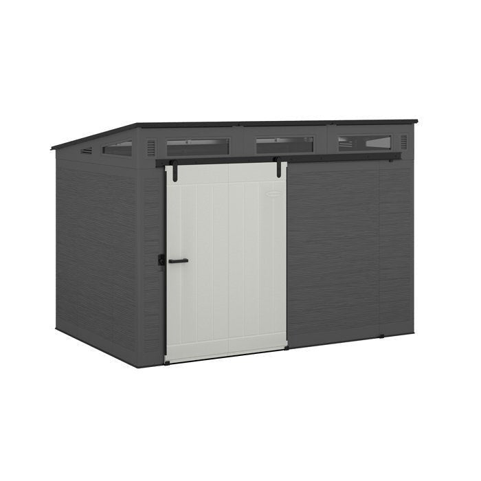 Suncast Modernist 10 ft. W X 7 Ft. D Barn Door Resin Storage ShedSuncast Modernist 10 ft. W X 7 Ft. D Barn Door Resin Storage Shed image 1