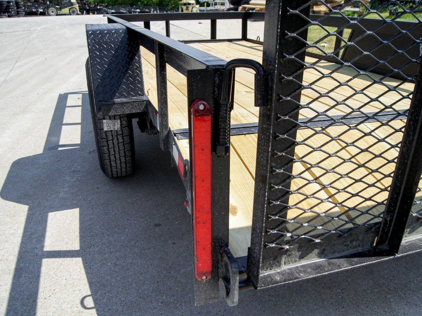 5×12 Powder Coated Dovetail Utility Trailer 3500lb Axle image 10