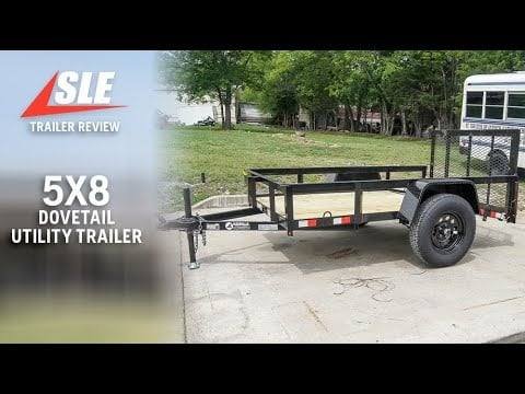 5×8 Powder Coated Dovetail Utility Trailer Single 3,500lb Axle image 11