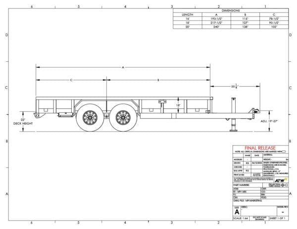 Big Tex Heavy Duty Tandem Axle Pipe Top Utility Trailer | 14PI image 1