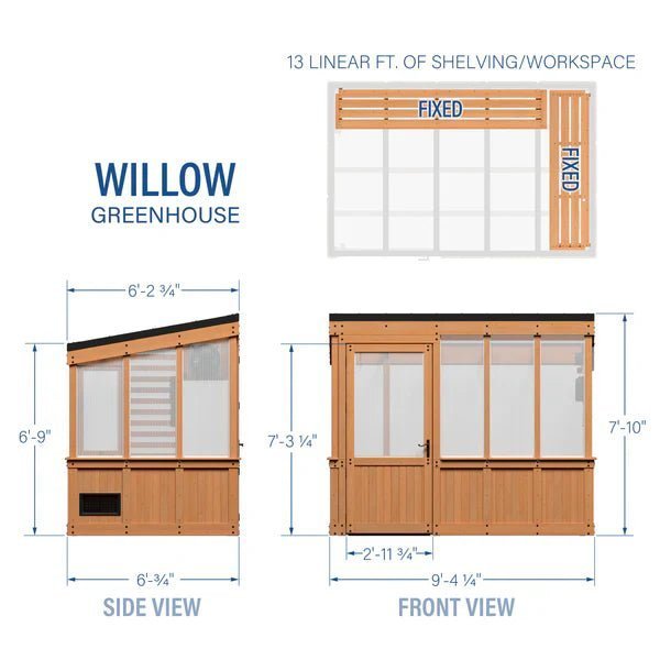 9×6 Willow Greenhouse image 27