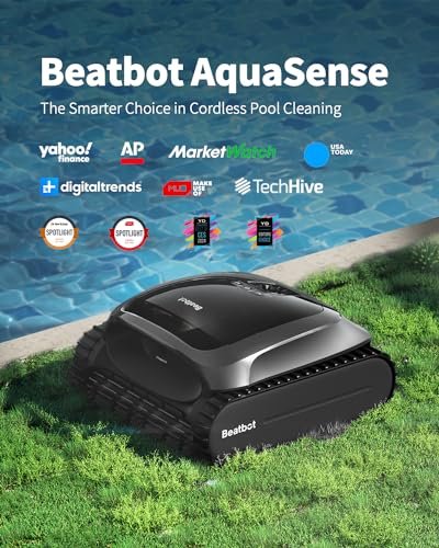 Beatbot AquaSense Cordless Robotic Pool Vacuum Cleaner – Intelligent Path Opimization, Cleans Floor, Walls, and Waterline – Ideal for Above & In-Ground Pools up to 2,260 sq.ft. image 6