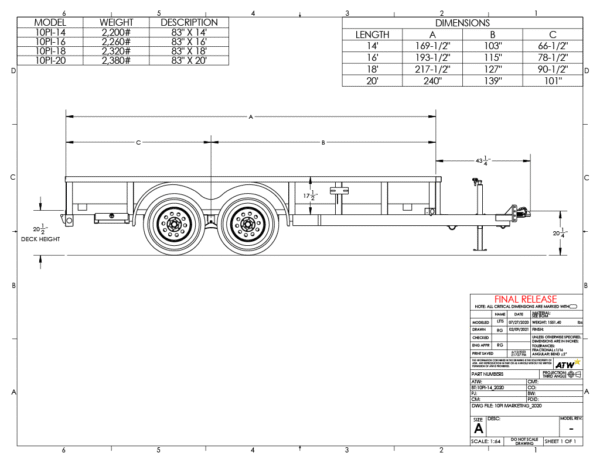 Big Tex Pro Series Tandem Axle Pipe Top Utility Trailer | 10PI image 1