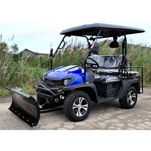 200cc UTV With Snow Plow ATV Gas Golf Cart Utility Vehicle Snow Master GVX – BLUE image 0
