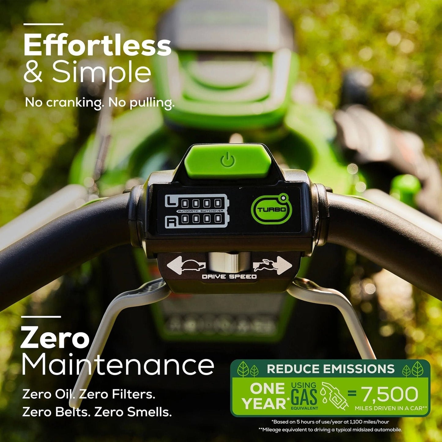 Greenworks 60V 21″ Brushless Self-Propelled Battery Powered Lawn Mower + (2) 4.0Ah Batteries & Dual Port Charger image 7