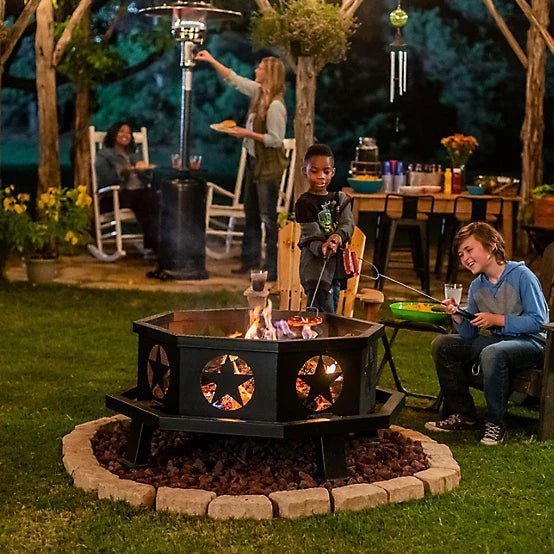 RedStone 43.3 in. Octagonal Wood-Burning Fire Pit image 2