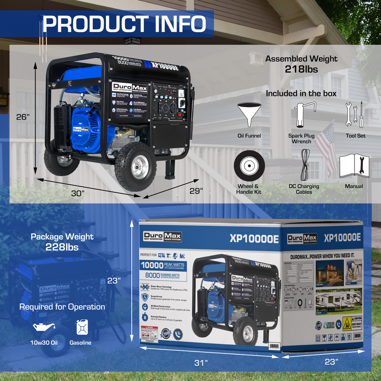 10,000 Watt Gasoline Portable Generator image 7