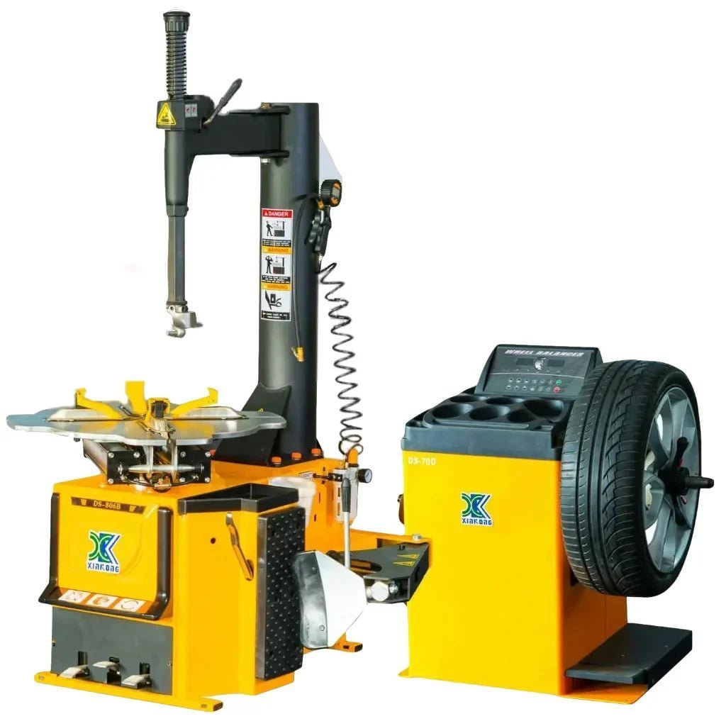 1.5 HP Tire Changer Wheel Balancer Machine Combo Rim Clamp 14″-28″ image 0