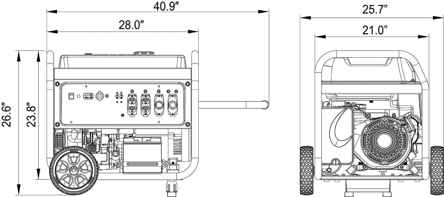 AP10000E – 10000 Watt Portable Generator image 7