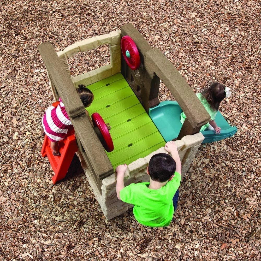 Step2 Naturally Playful Woodland Climber II with Slide, Green image 3