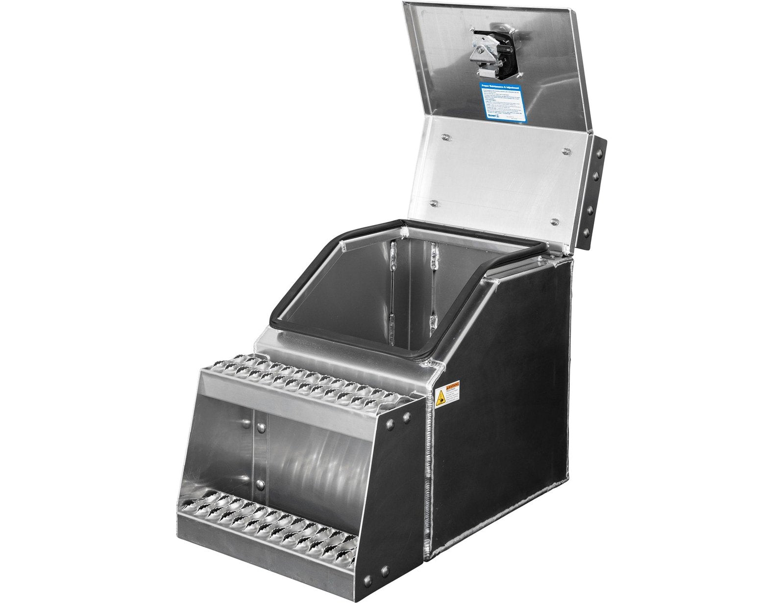 Buyers Products 28-in x 24-in x 19-in Smooth Aluminum Step Box Truck Tool Box 1705285 image 4