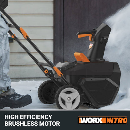 Worx WG471 40V Power Share 20″ Cordless Snow Blower with Brushless Motor image 3