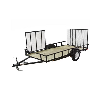 Carry-On Trailer 6-ft x 12-ft Treated Lumber Utility Trailer with Ramp Gate image 1