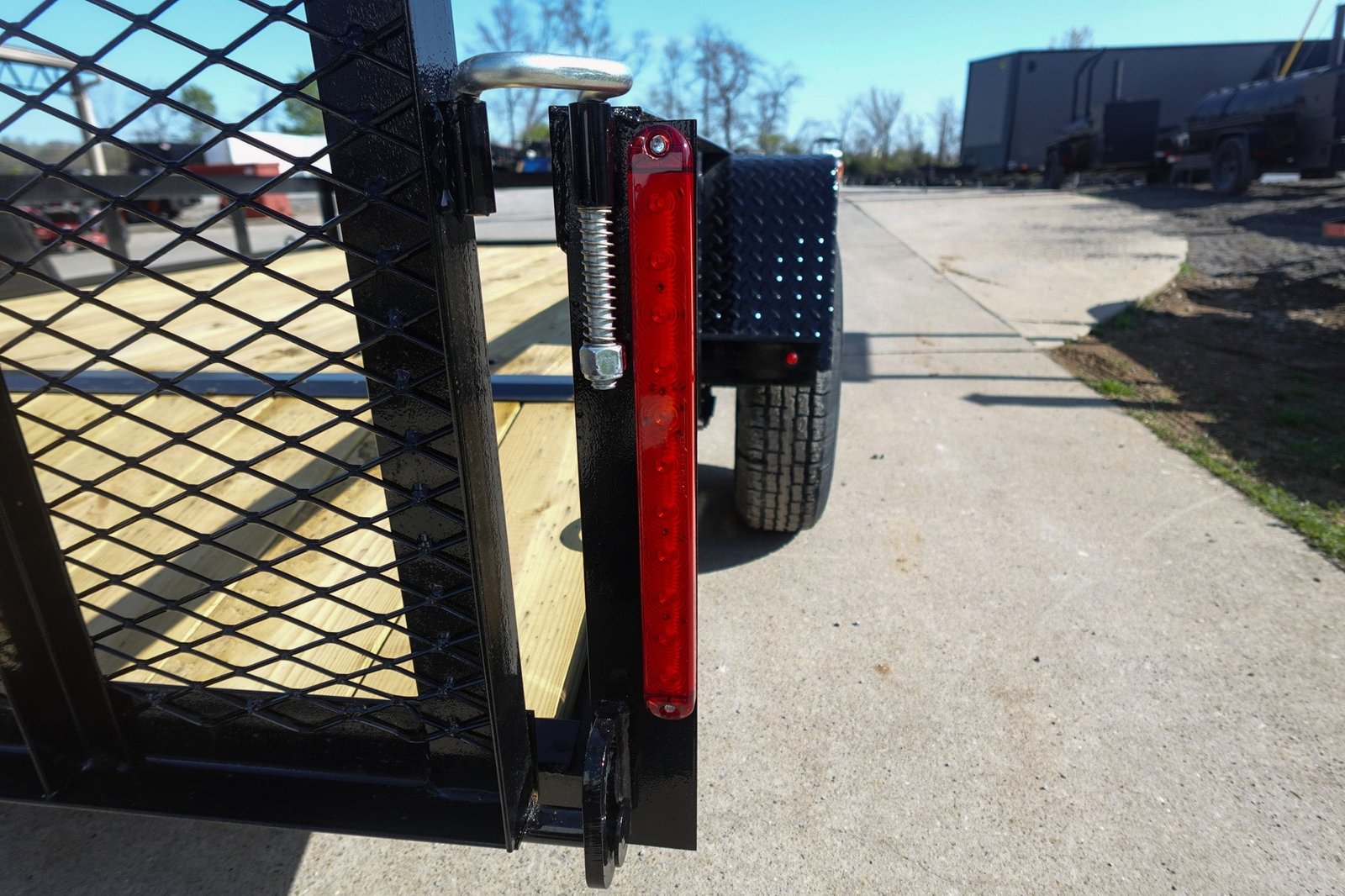 6′ 4″ x 10 Utility Trailer Dovetail Powder Coated With Gate 3,500lb Axle image 12