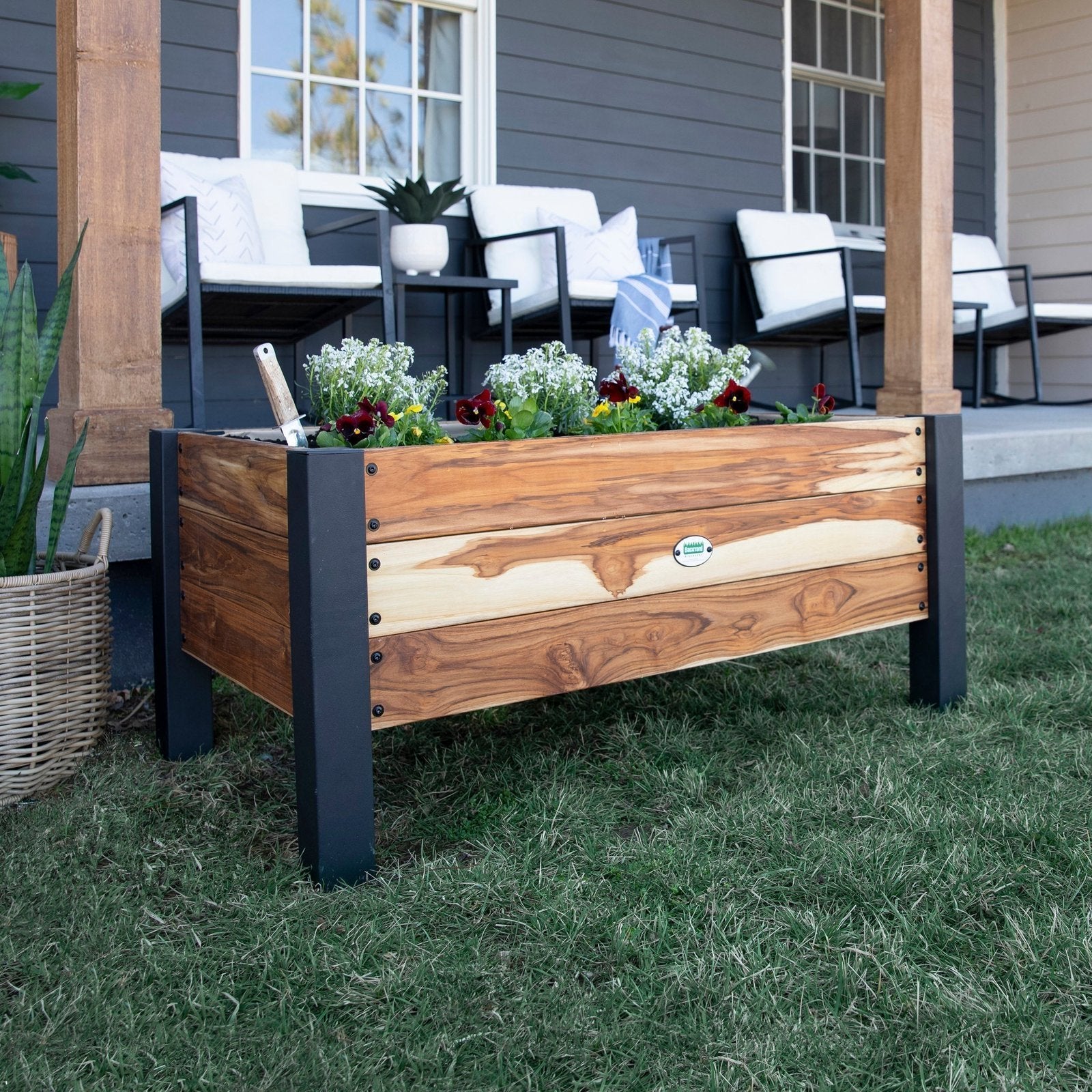Planter 100% Authentic Teak Wood image 4
