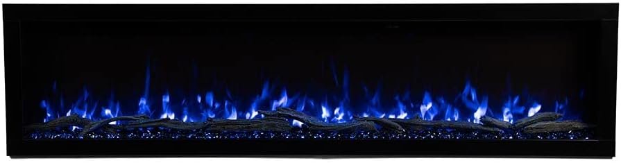 Modern Ember Highmark 60-Inch Smart Linear Electric Fireplace, WiFi & 10-Color Flames image 11