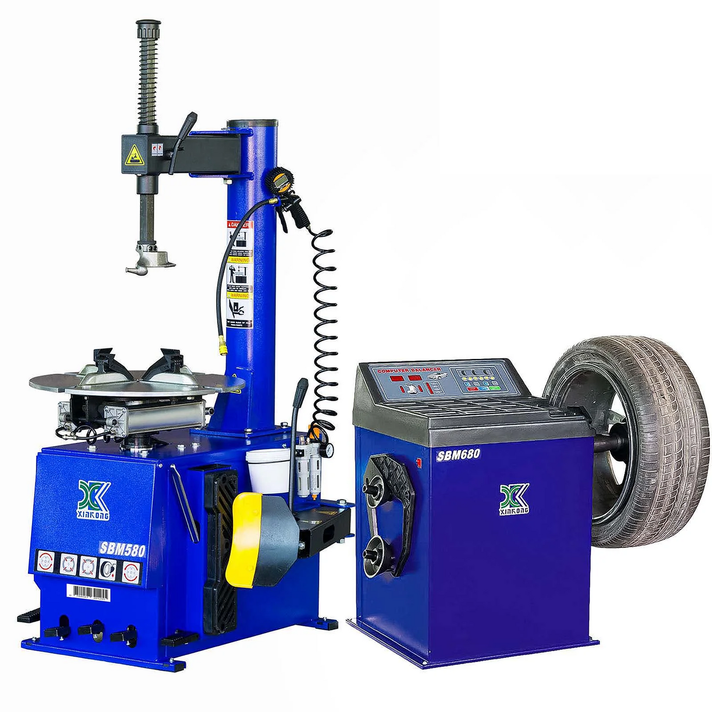 Xinkong 1.5 HP Tire Changer & Wheel Balancer Machine Combo 580 690 image 0