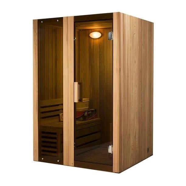 ALEKO StI2ced Cedar Indoor Wet Dry Sauna Steam Room, 3 kW Harvia KIP Heater, 2 Person image 2