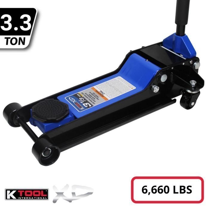 K Tool Heavy-Duty Low-Profile 3.33 Ton Floor Jack image 1