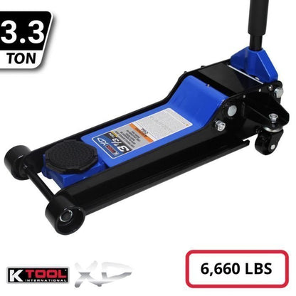 K Tool Heavy-Duty Low-Profile 3.33 Ton Floor Jack image 1