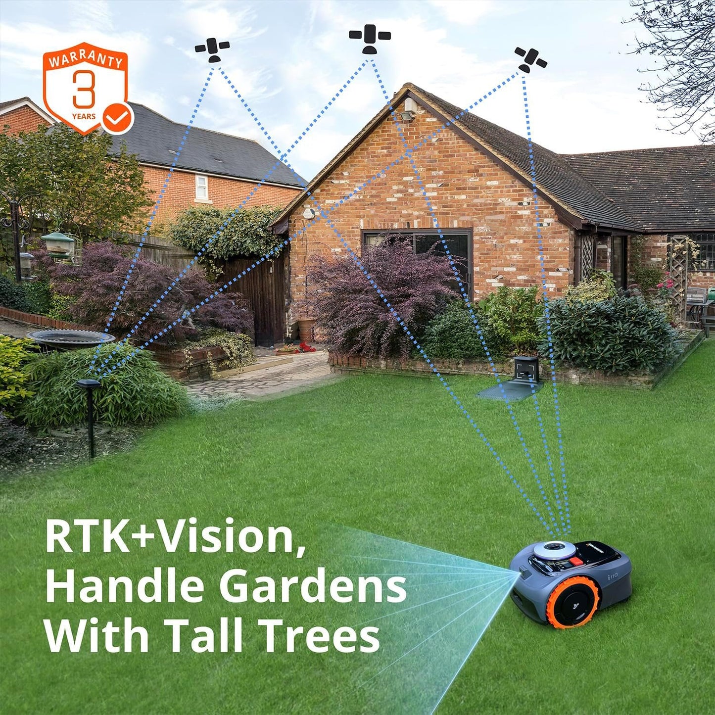 Segway Navimow i105N Robot Lawn Mower, AI Mapping, Perimeter Wire-Free, App Control image 2