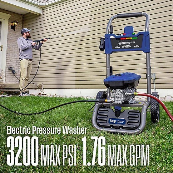 Westinghouse 3,200 PSI 1.76 GPM Electric Cold Water Pressure Washer with 5 Nozzles and Soap Tank image 1