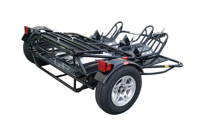 Stand, Store or Roll Ride-Up 3-Rail Motorcycle Trailer image 11
