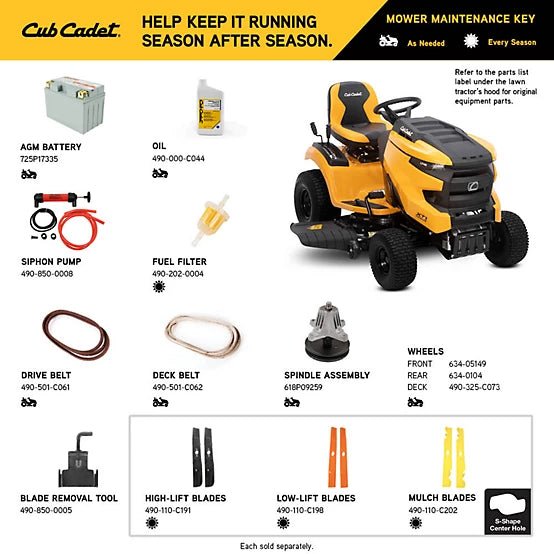 Cub Cadet 42 in. Gas-Powered Intellipower Riding Lawn Mower image 1