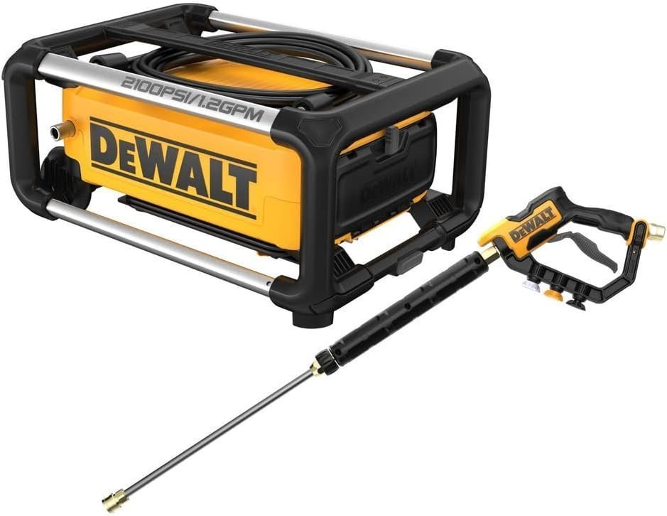 DEWALT Electric Pressure Washer, 2100 PSI, Jobsite Power Washer (DWPW2100) Yellow image 0