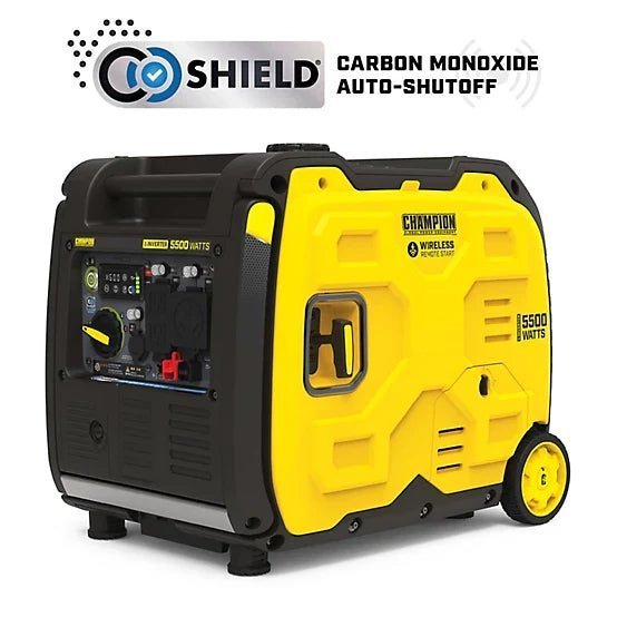 New!Champion Power Equipment 5500Watt Wireless Remote Start RV Ready Portable Inverter Generator with Quiet Technology & CO Shield image 0