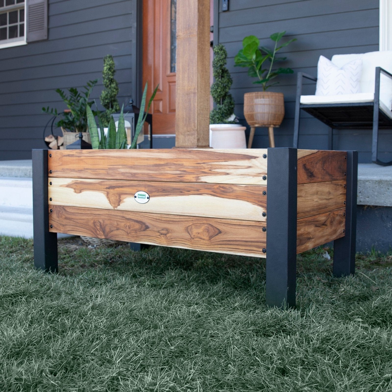 Planter 100% Authentic Teak Wood image 0