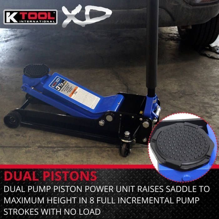 K Tool Heavy-Duty Low-Profile 3.33 Ton Floor Jack image 5