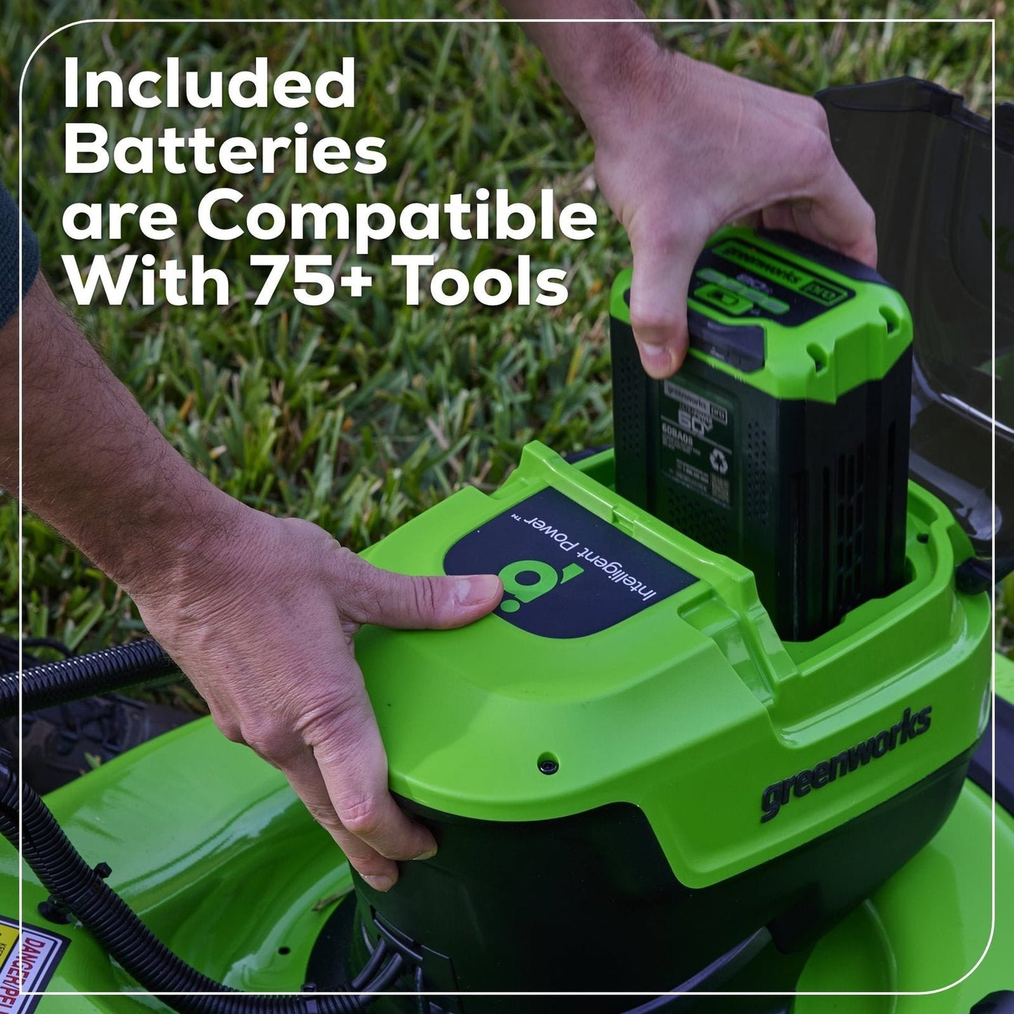 Greenworks 60V 21″ Self Propelled Lawn Mower with (1) 8.0 Ah Battery & Rapid Charger 2546402 image 13