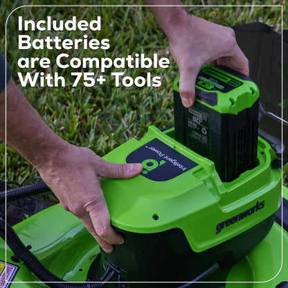 Greenworks 60V 21″ Self Propelled Lawn Mower with (1) 8.0 Ah Battery & Rapid Charger 2546402 image 13