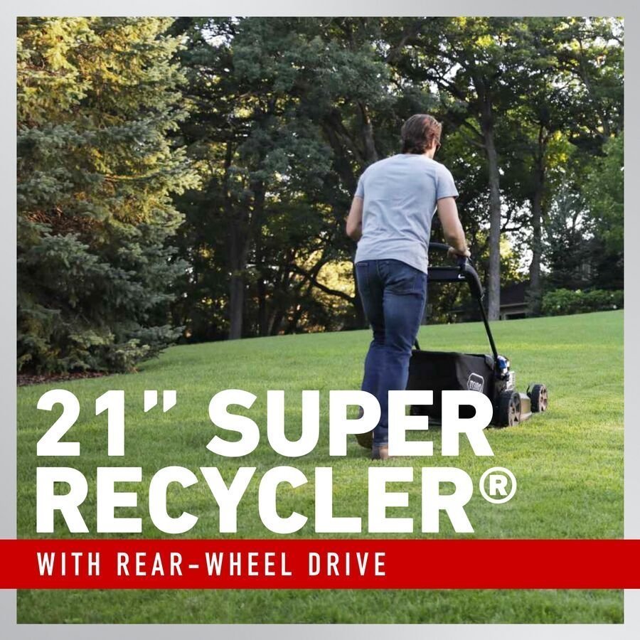 21 in. Super Recycler Personal Pace SmartStow 190cc Briggs&Stratton Electric Start Self Propelled Walk Behind Lawn Mower image 2