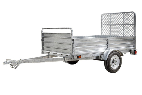 DK2 5-ft x 7-ft Steel Utility Trailer with Ramp Gate ( 1639-lb Capacity ) 2491713 image 0