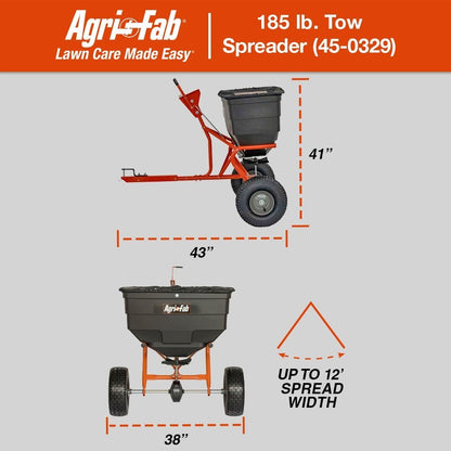 Agri-Fab 45-0543 Tow-Behind 100 lb Lawn & Garden Spiker Seeder Spreader image 56